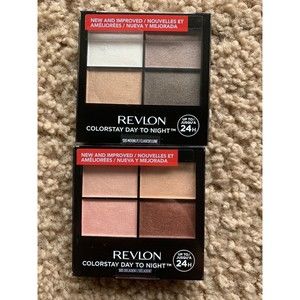 Two Revlon ColorStay Day to Night Eyeshadow 555 Moonlight 505 Decadent 4.8g each